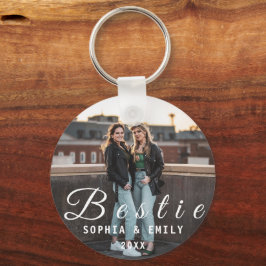 Besties Forever – Custom Photo Collage Keychain Nyckelring