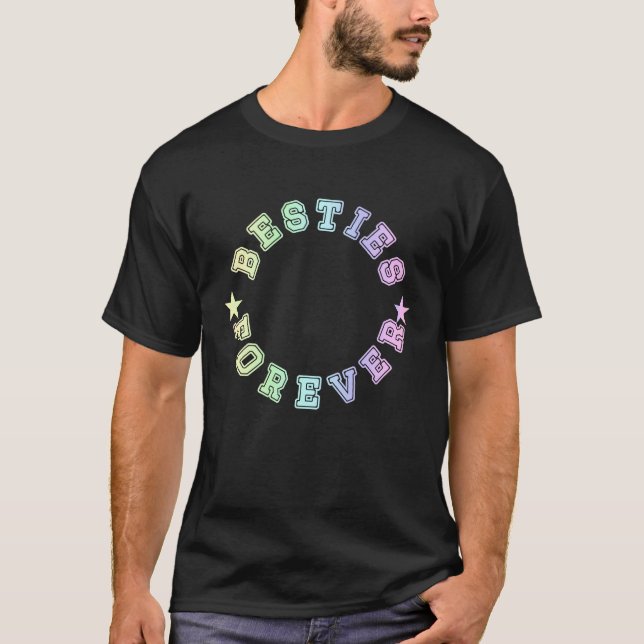 Besties Forever Matching Outfits Family and Friend T Shirt (Framsida)