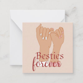 Besties Forever Notecard Anteckningskort