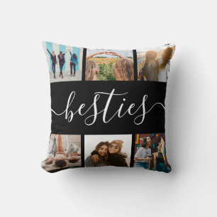 Besties Friend Photo Collage Kudde