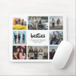 Besties Friend Quote åttafoto Collage Musmatta<br><div class="desc">Fotokollage mousserande med foton av dig och dina besties - lägg till dina åtta fotografier av dig och dina vänner och ett citat eller ett citat av vänskapen för att anpassa den här musslan. Gör en underbar gåva till dina vänner kärlek!</div>