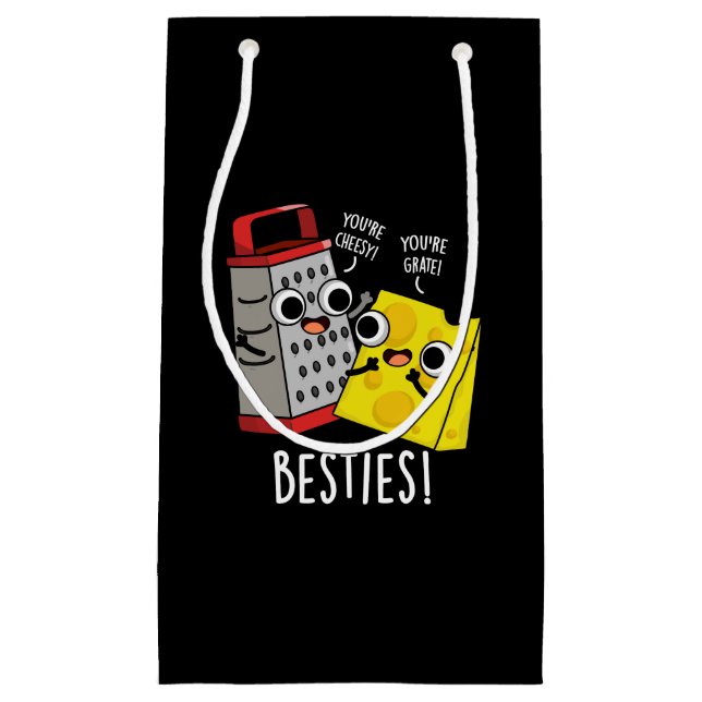 Besties Funny Cheese Grater Pun Mörk BG (Framsidan)