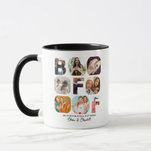 Besties Gift BFF Photo Collage Personlig Cute Mugg