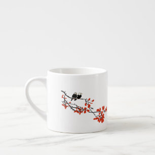 Besties Gift Two Birds på Träd Gren Espressomugg