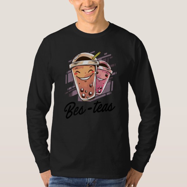 Besties Graphic Tea Tea Drinker Tea Brewing Cup Of T Shirt (Framsida)
