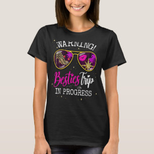 Besties Helg, Vacation Warning Girls Resa i PR T Shirt