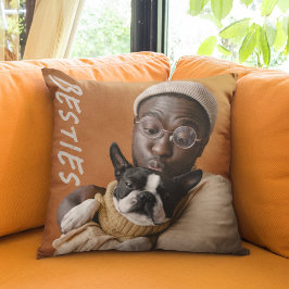 Besties Hund älskare Photo Pet Memorial Kudde