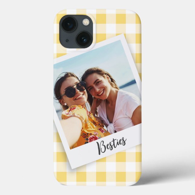 Besties Instant Photo Gult Checker (Baksida)