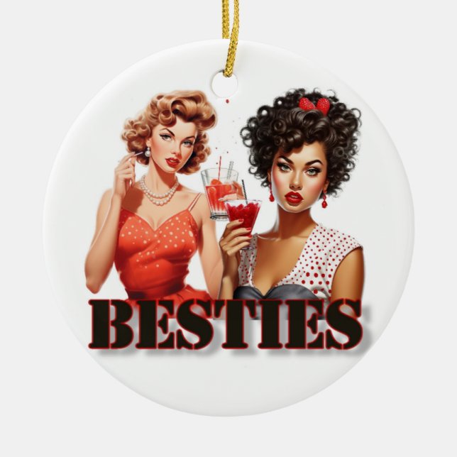 Besties jul Ornament Funny (Framsidan)