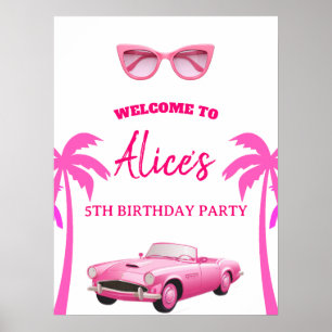 Besties Malibu Rosa Doll Beach Birthday Poster