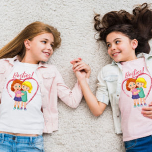 Besties med namn t shirt