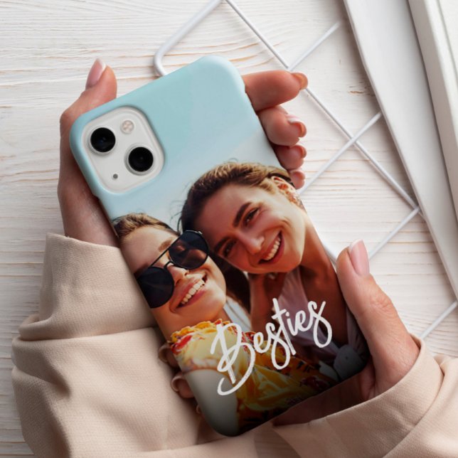Besties Modern Script Best Friends Photo (Skapare uppladdad)