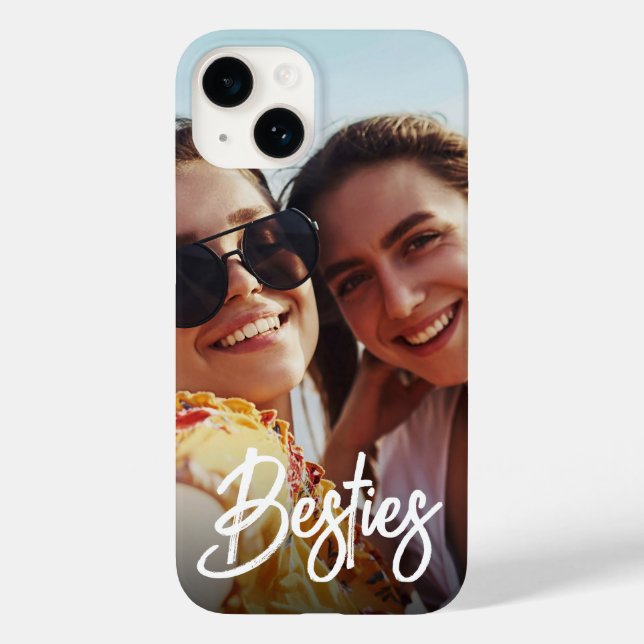 Besties Modern Script Best Friends Photo (Baksida)
