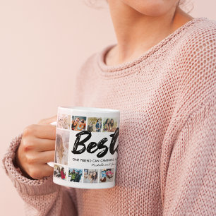 Besties Namn BFF Photo Collage Kaffemugg