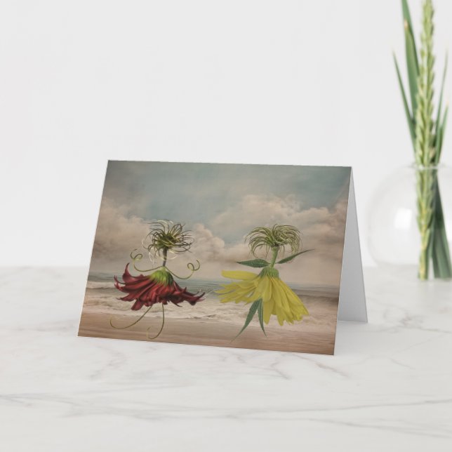 Besties på Beach Kort (Framsida)