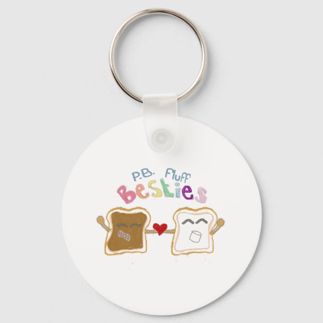 besties peanut butter fluff keychain nyckelring (Framsida)