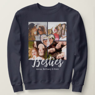 BESTIES Personlig Vänners Fotokollage T Shirt