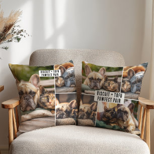 Besties Pet Friend Hund Cat Mamma BFF 7 fotokollag Kudde