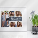 Besties Photo Collage Best Friends Poster<br><div class="desc">Berätta för din BFF hur mycket hon elak till dig med den här Besties-fotosamlingskonstruktionen.</div>