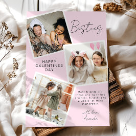 Besties Photo Collage | Galentines Day Julkort