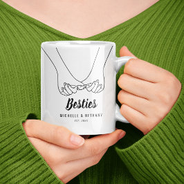 Besties Pinky Promise Kaffemugg