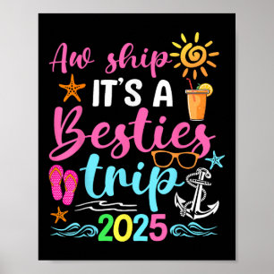 Besties Resa 2025 Friend Cruise Resa Summer Vacati Poster