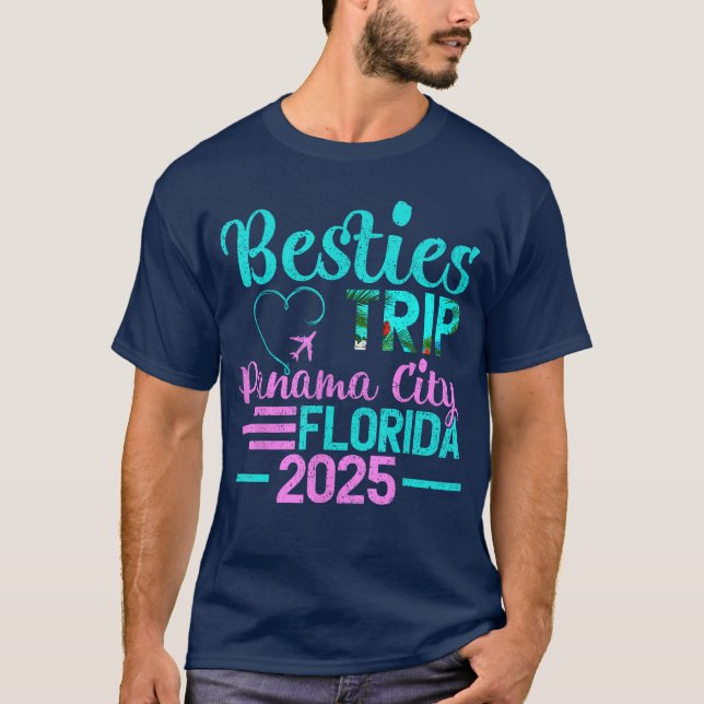 Besties Resa 2025 Summer Vacation Florida Panama C T Shirt (Framsida)