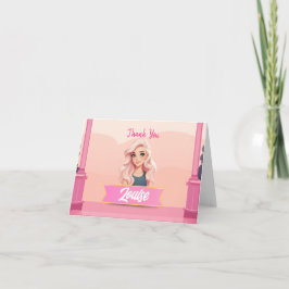 Besties Rosa Doll Vill-kortet (tillsatt tack) Tack Kort