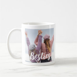 Besties Script Friends Keepsake Photo Kaffemugg