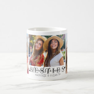 BESTIES Vänner för skript 3 Photo Personalize Kaffemugg