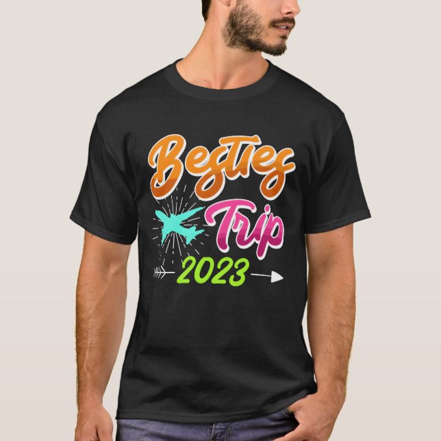 Bestiesrip 2023 Vacation Friends Påsklov-gåva T Shirt (Framsida)