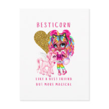 Bestkompis Gift for Girls, Magic Unicorn Rosa