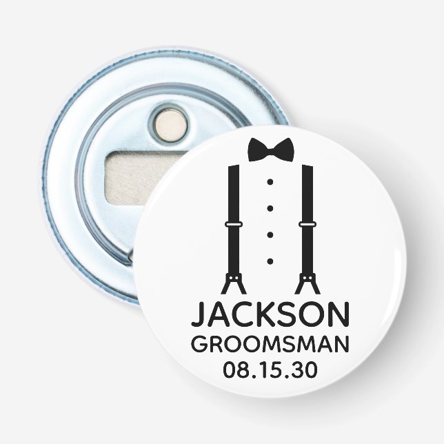 Bestman Svart Knytband Flasköppnare (Framsidan)