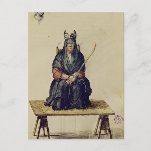 Bestraffning av trollkärl vykort (Framsida)