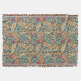 Beströmd solbränd blå William Morris blomster Mari Filt