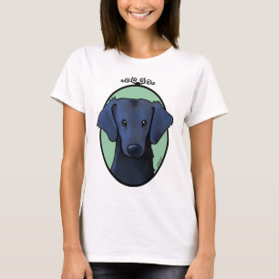 Bestruken Retriever för lägenhet T Shirt