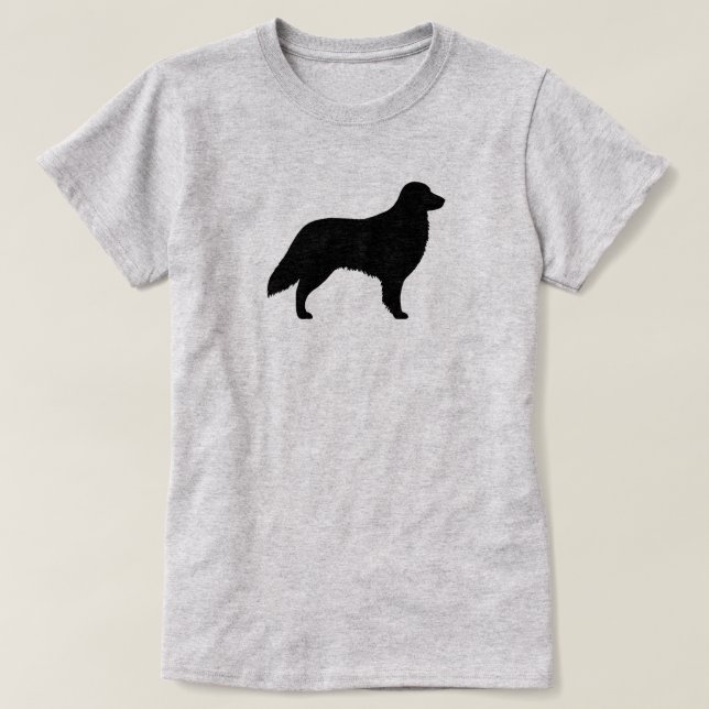 Bestruken RetrieverSilhouette för lägenhet Tröja (Design framsida)