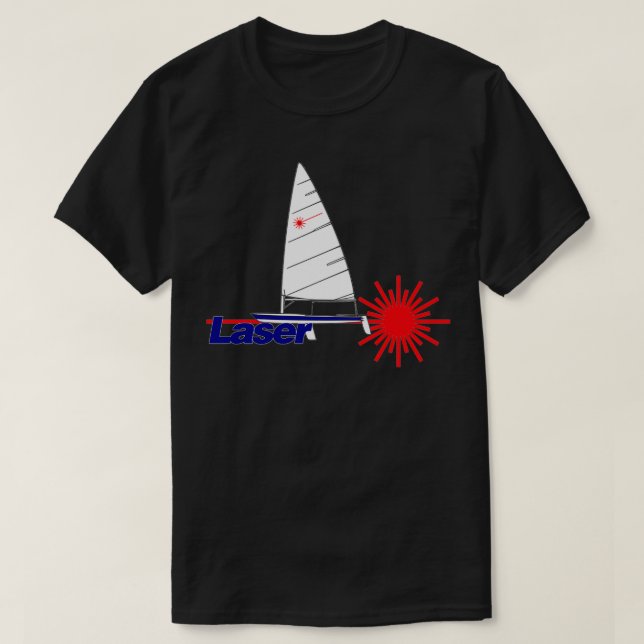 Bestseller Laser Class Sailing laser dinghy T Shirt (Design framsida)