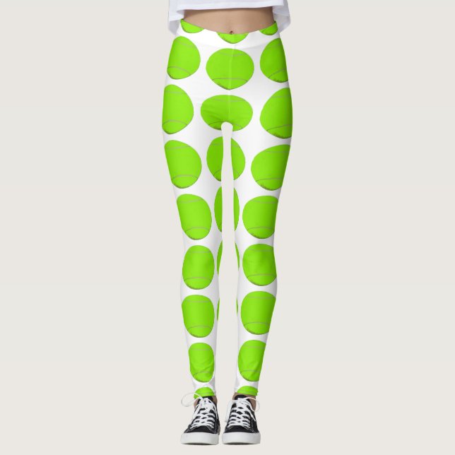 Bestselling damasker för tennisboll leggings (Framsida)