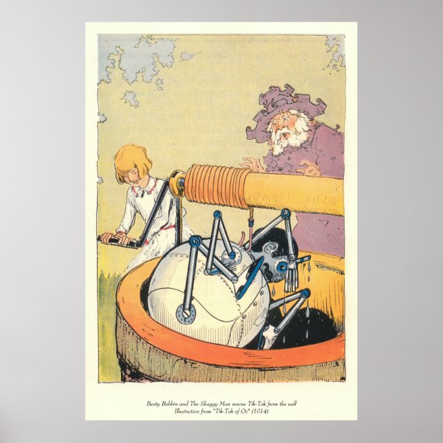 Besty Bobbin och Shaggy Man rädding Tik-Tok Poster (Framsidan)