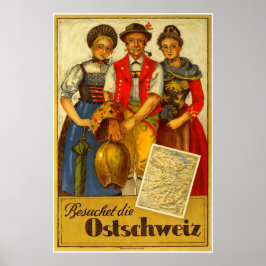 Besuchet die Ostschweiz, Vintage resor Poster