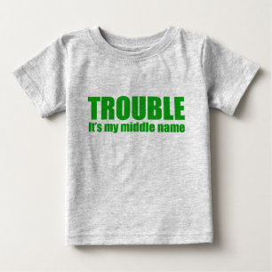 Besvära - det är min andra namn (grönt) t-shirt