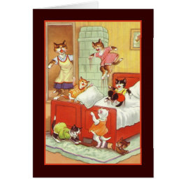 Besvära i sovrummet hälsningskort