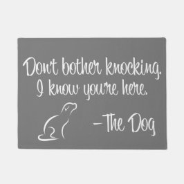 "Besvära inte att knacka" dörrmatta