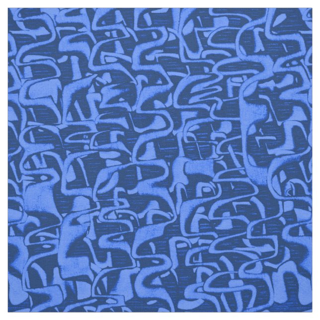Besvära Retro Psychedelic abstrakt Tyg (Provkarta)