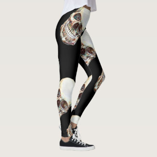BESVÄRAD FÖRGÅNGEN damasker - skalle Leggings