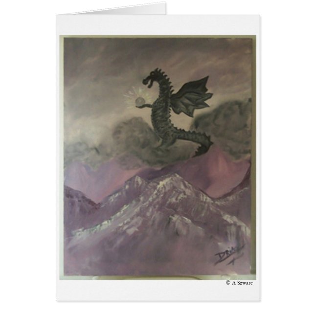 Besvärjelse av trollkarlen hälsningskort (Framsidan)