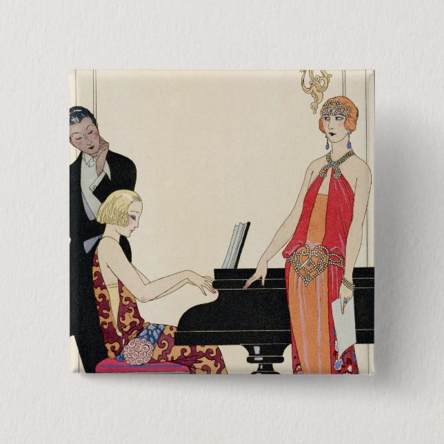 Besvärjelse illustration för 'Gazette du Bon Ton' Knapp (Framsida)