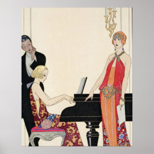 Besvärjelse illustration för 'Gazette du Bon Ton' Poster