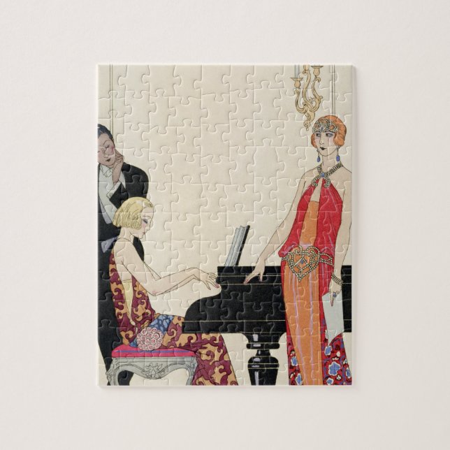 Besvärjelse illustration för 'Gazette du Bon Ton' Pussel (Vertikal)